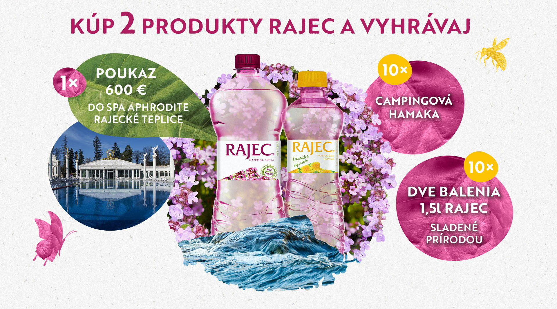 Kúp 2 produkty Rajec a Vyhrávaj